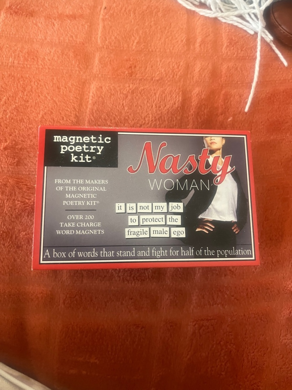 Magnetic Poetry Kit - Nasty Woman (Red/White)